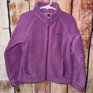 Columbia Purple Fleece Jacket girls size XS 6/6x